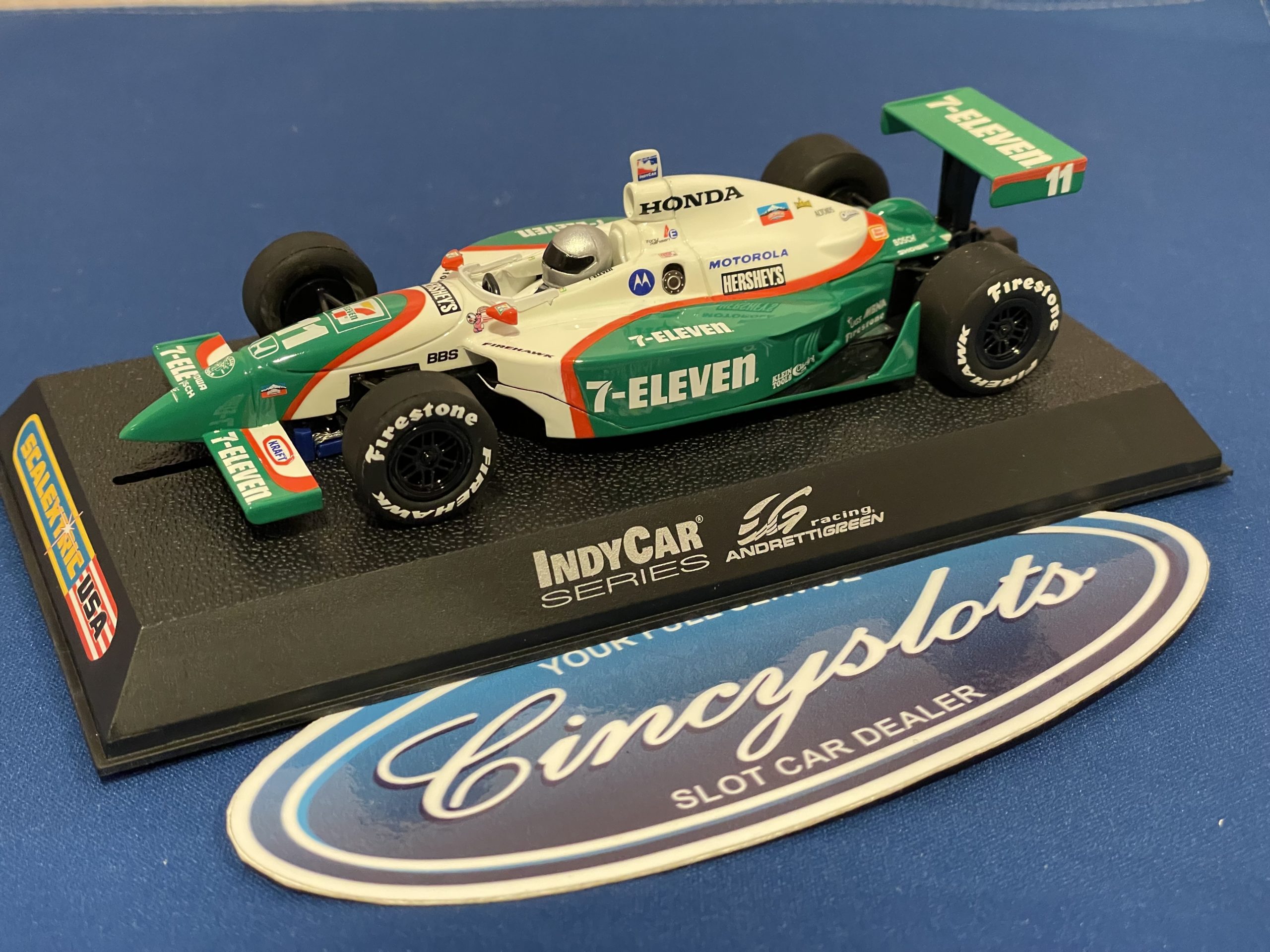 Scalextric C2572 IRL Dallara Seven Eleven 1/32 Slot Car.