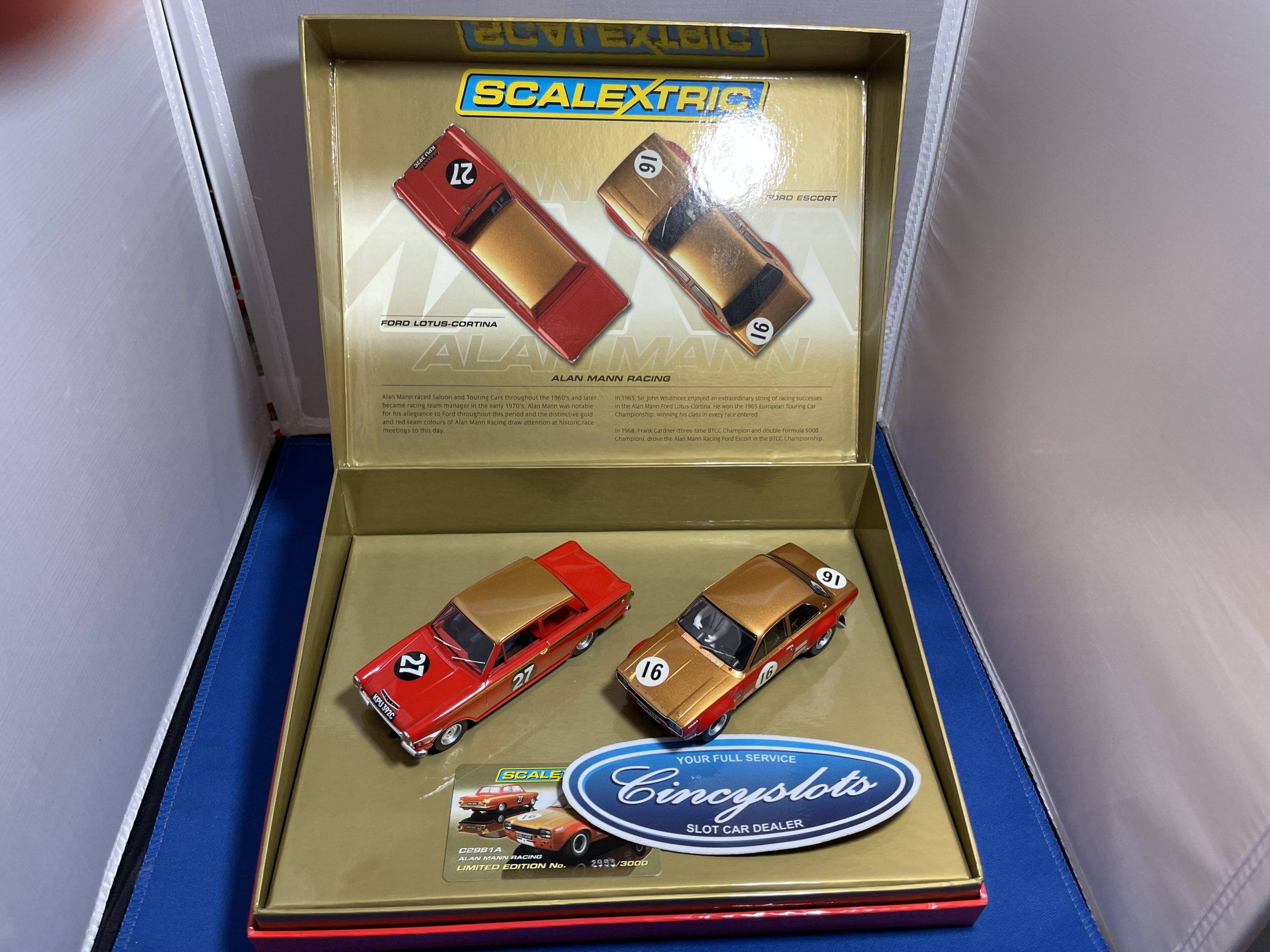 Scalextric C2981A Alan Mann Set Lightly Used, 1/32 Slot Car.