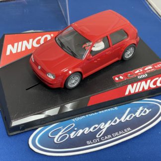 NINCO 50247 Golf GTI Red, Lightly Used, 1/32 Slot Car.