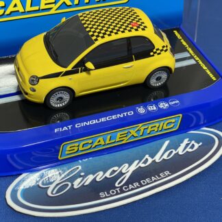 Scalextric C2869 Fiat Yellow, Lightly Used.