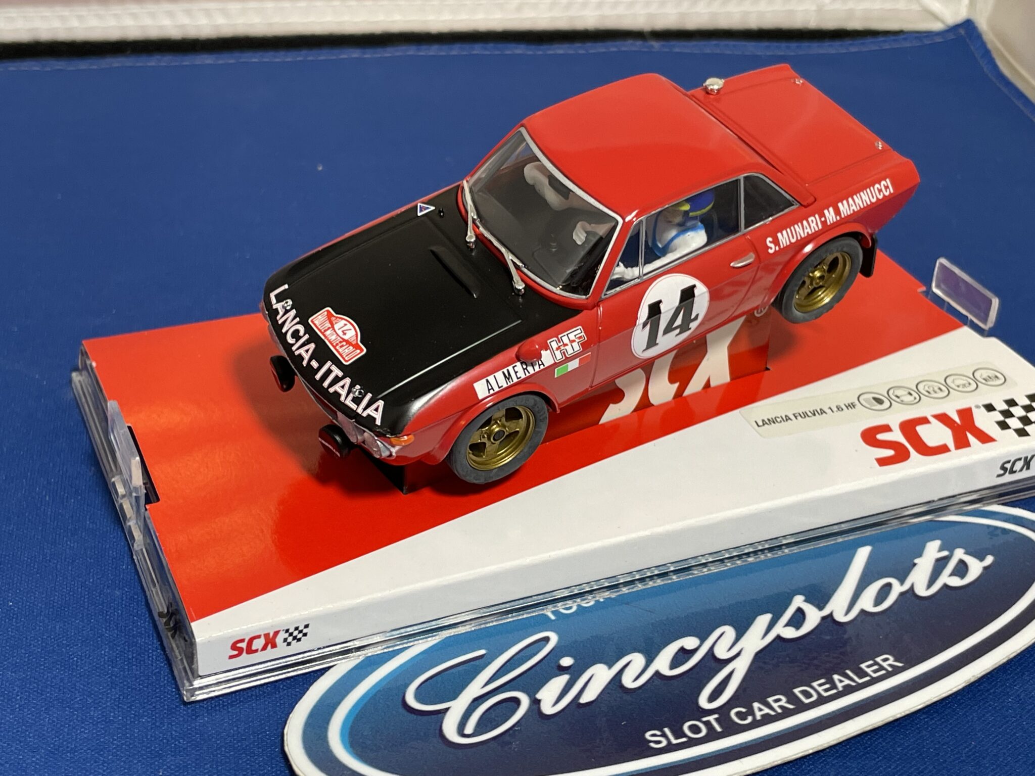 SCX U10247X300 Lancia Fulvia, 1/32 Slot Car.