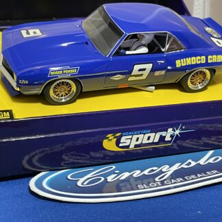 Scalextric Sport C2400A Chevrolet Camaro #9, Lightly Used Gold Wheels.