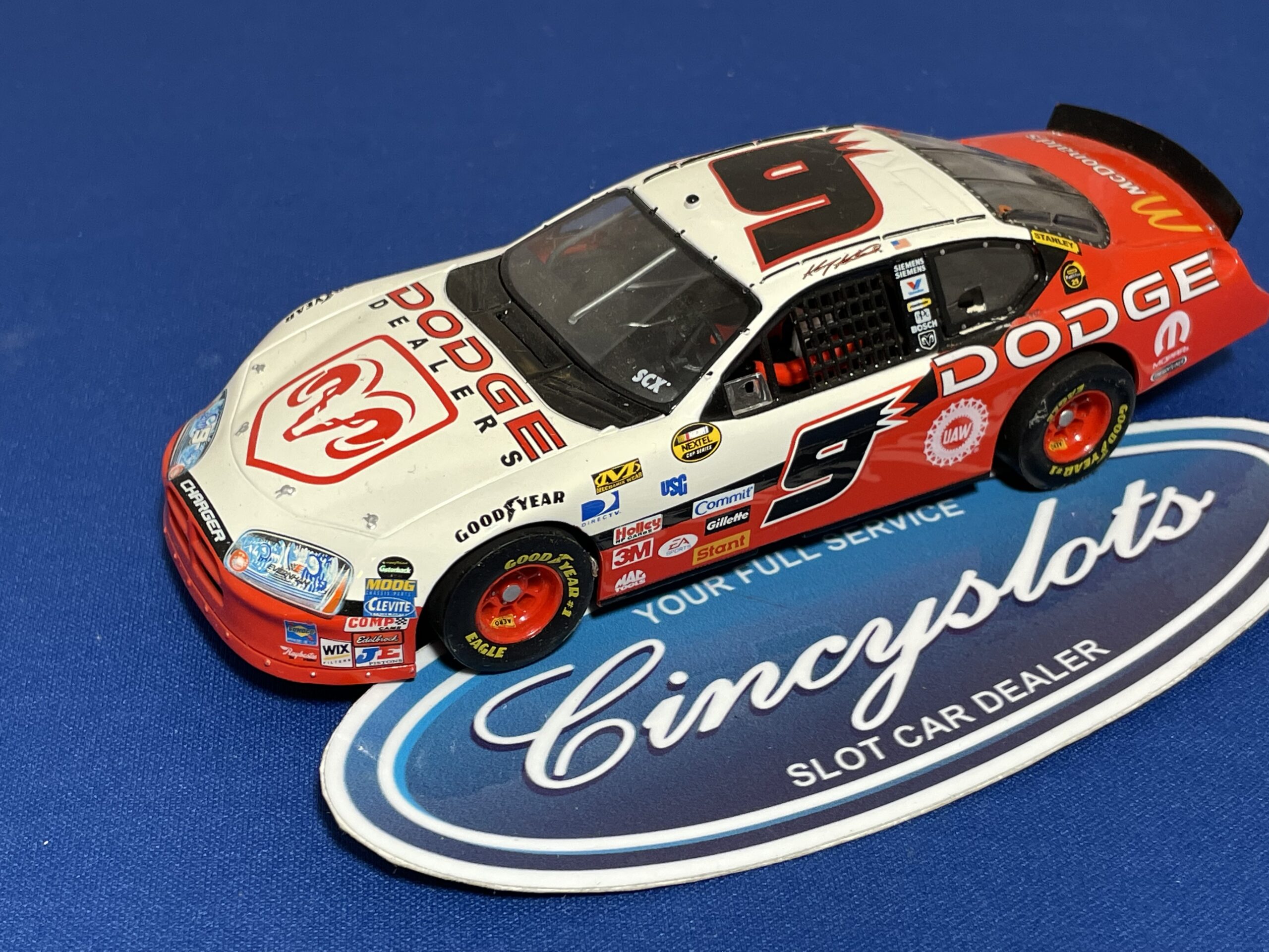 SCX Nascar Dodge Dealers #9, Lightly Used.