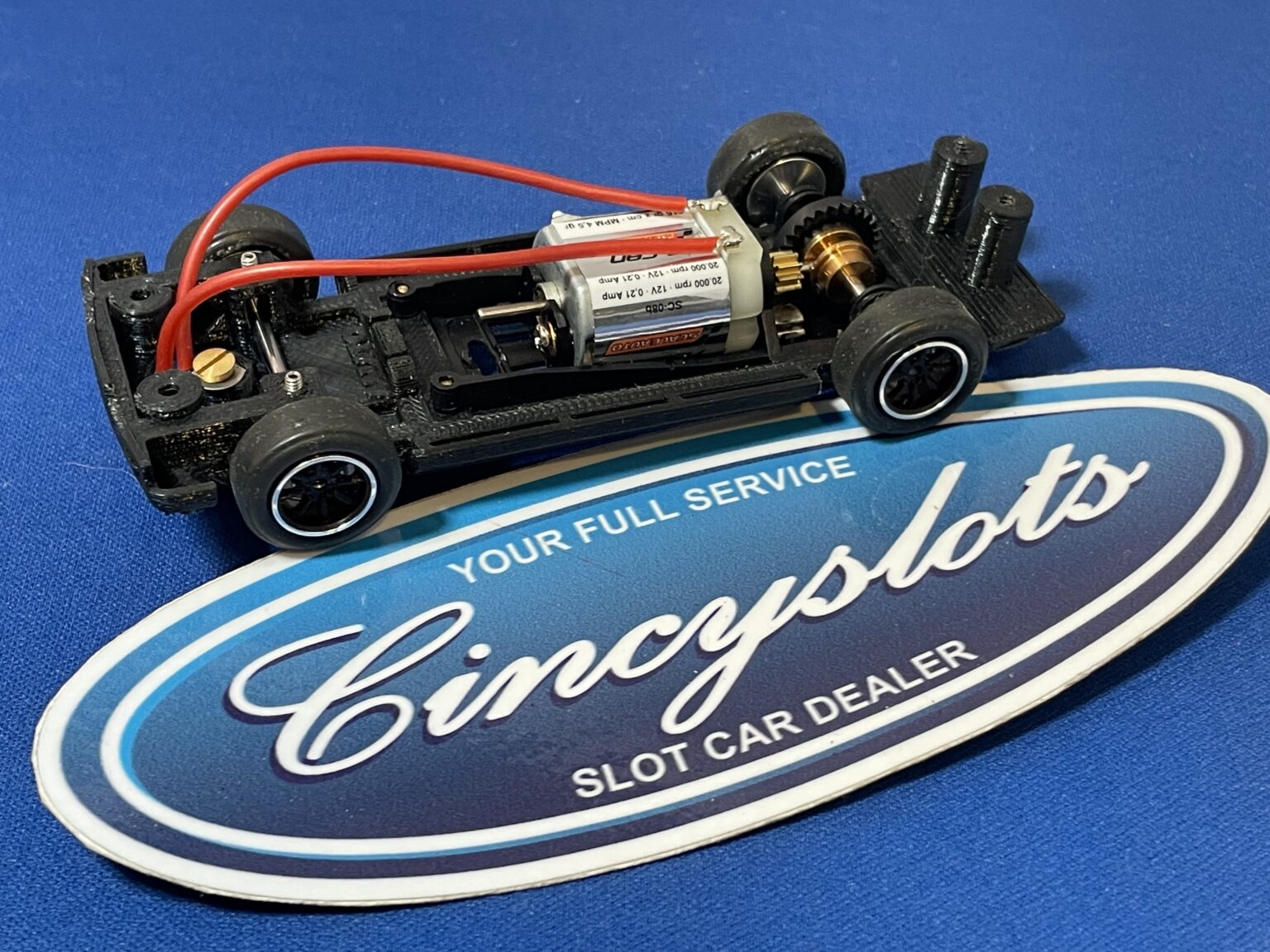 Scalextric Ford Escort 3D Printed Rolling Chassis.