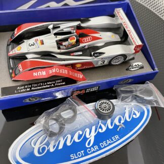Lemans Miniatures 132021/3 Audi R10, Loose Wheel and Broken Mirror.