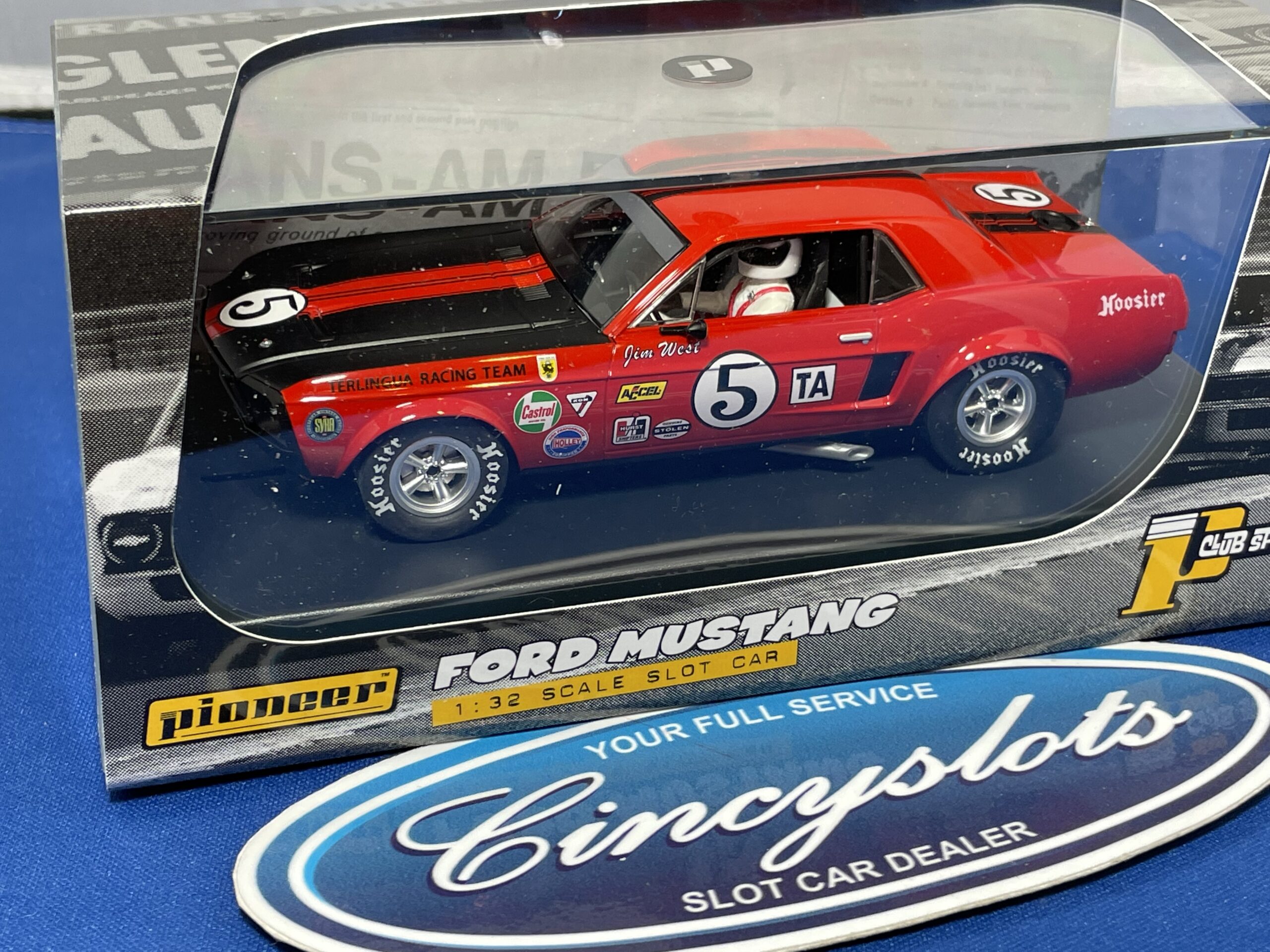 Pioneer P112 Ford Mustang Trans Am. 1/32 Slot Car. West