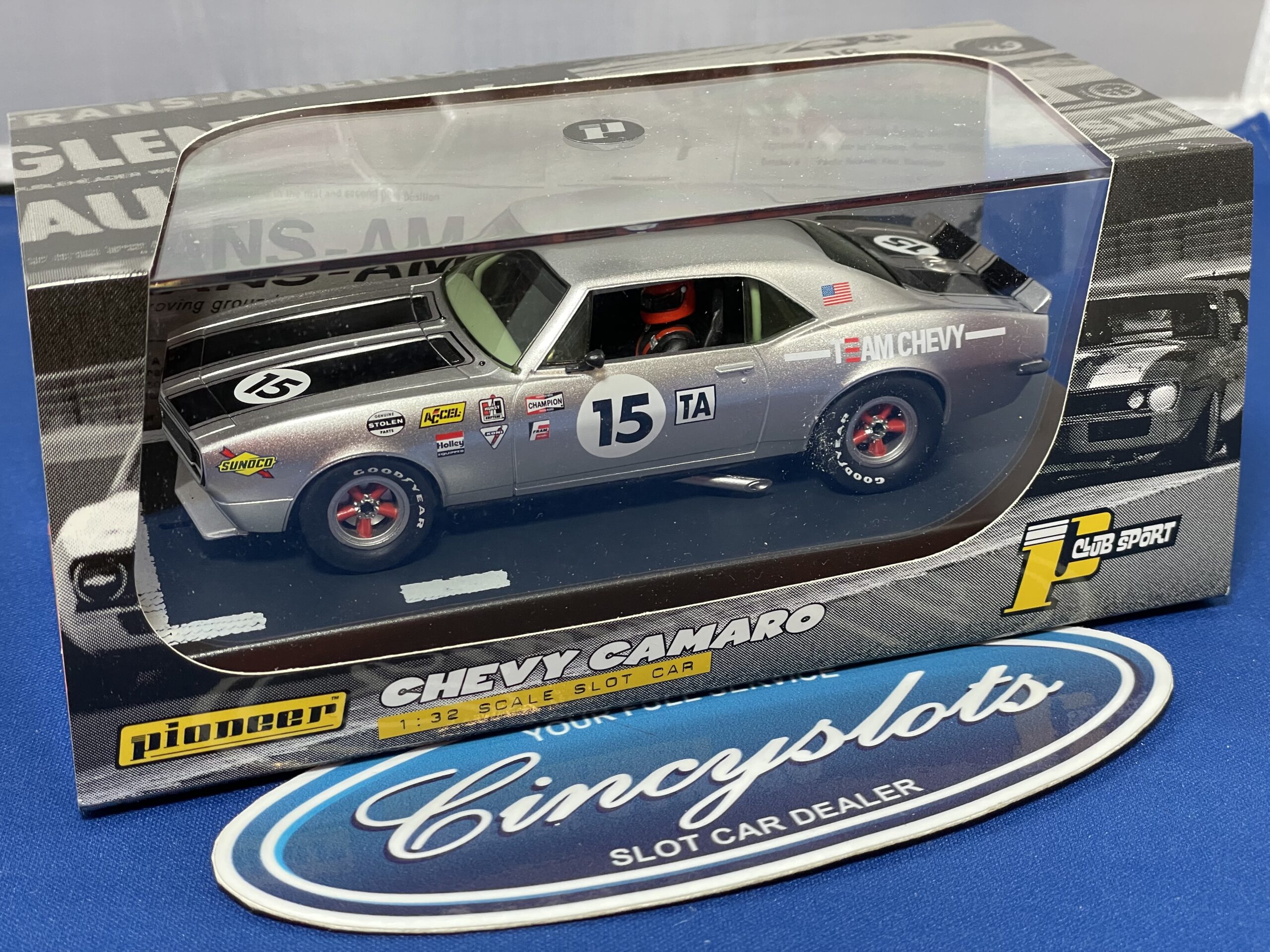Pioneer P060 Camaro Trans Am Silver Edition. 1/32 Slot Car.