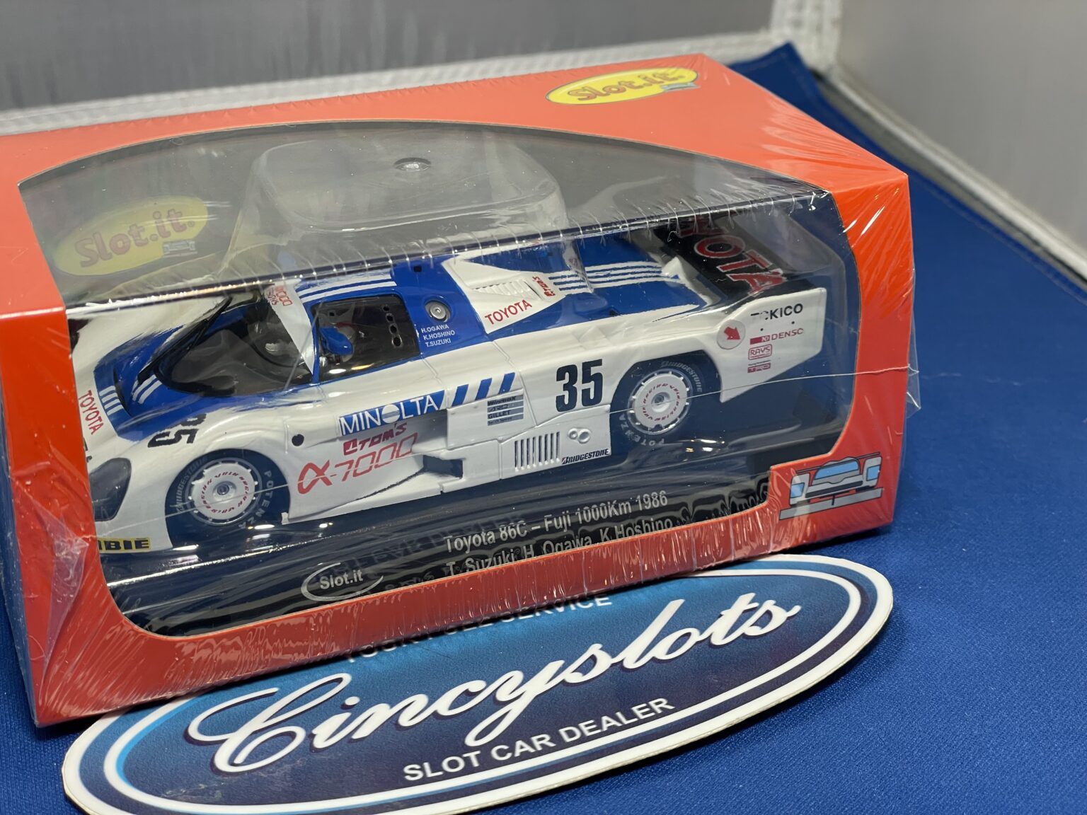 Slot.it CA41d Toyota 86C Minolta, 1/32 Slot Car.