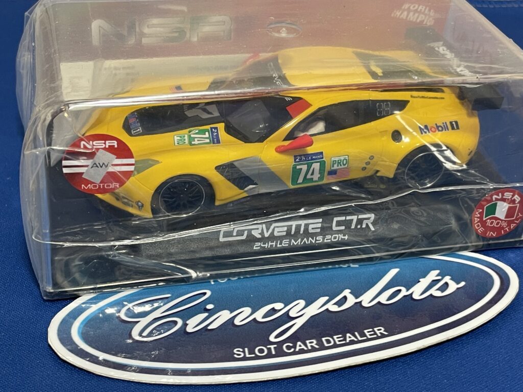 NSR 0026 Corvette C7r 74, 1/32 Slot Car.