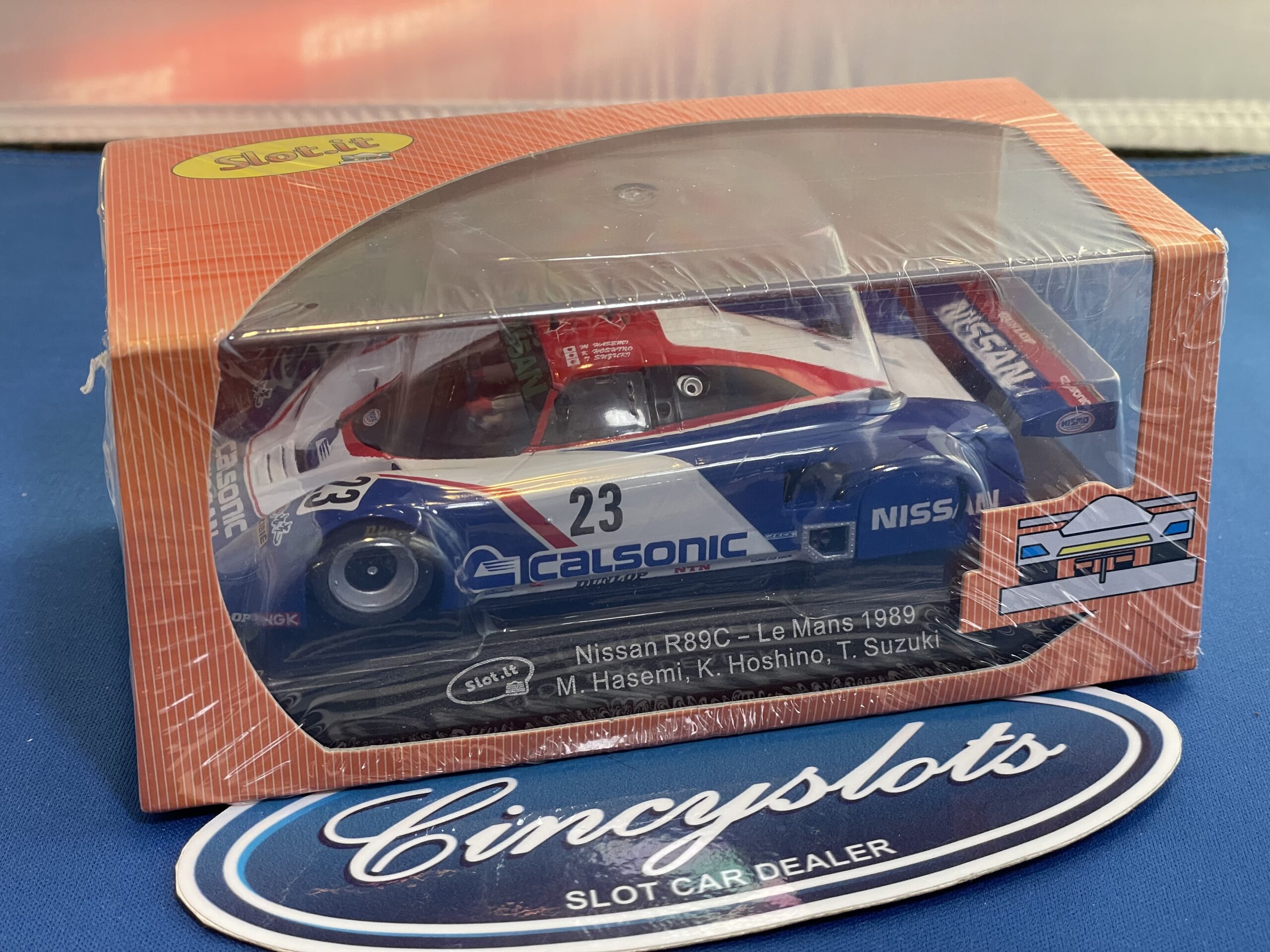Slot.it CA28a Nissan R89C Calsonic 1/32 Slot Car.