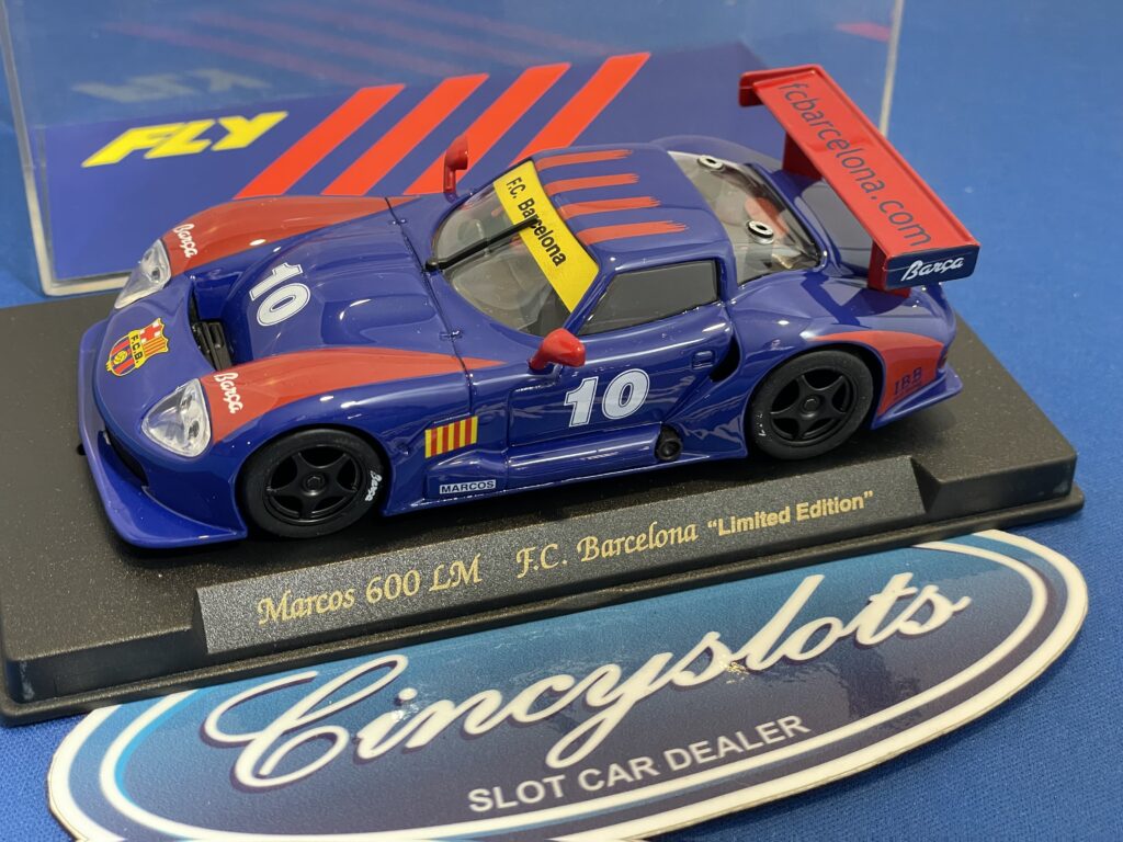 FLY E28 Marcos Barcelona, 1/32 Slot Car.