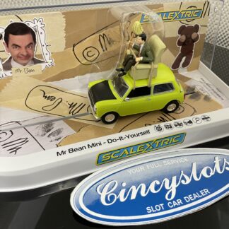 Scalextric C4334 Mr. Bean Classic Mini Cooper, 1/32 Slot Car.