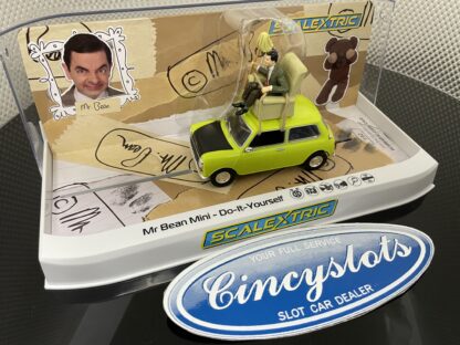 Scalextric C4334 Mr. Bean Classic Mini Cooper, 1/32 Slot Car.