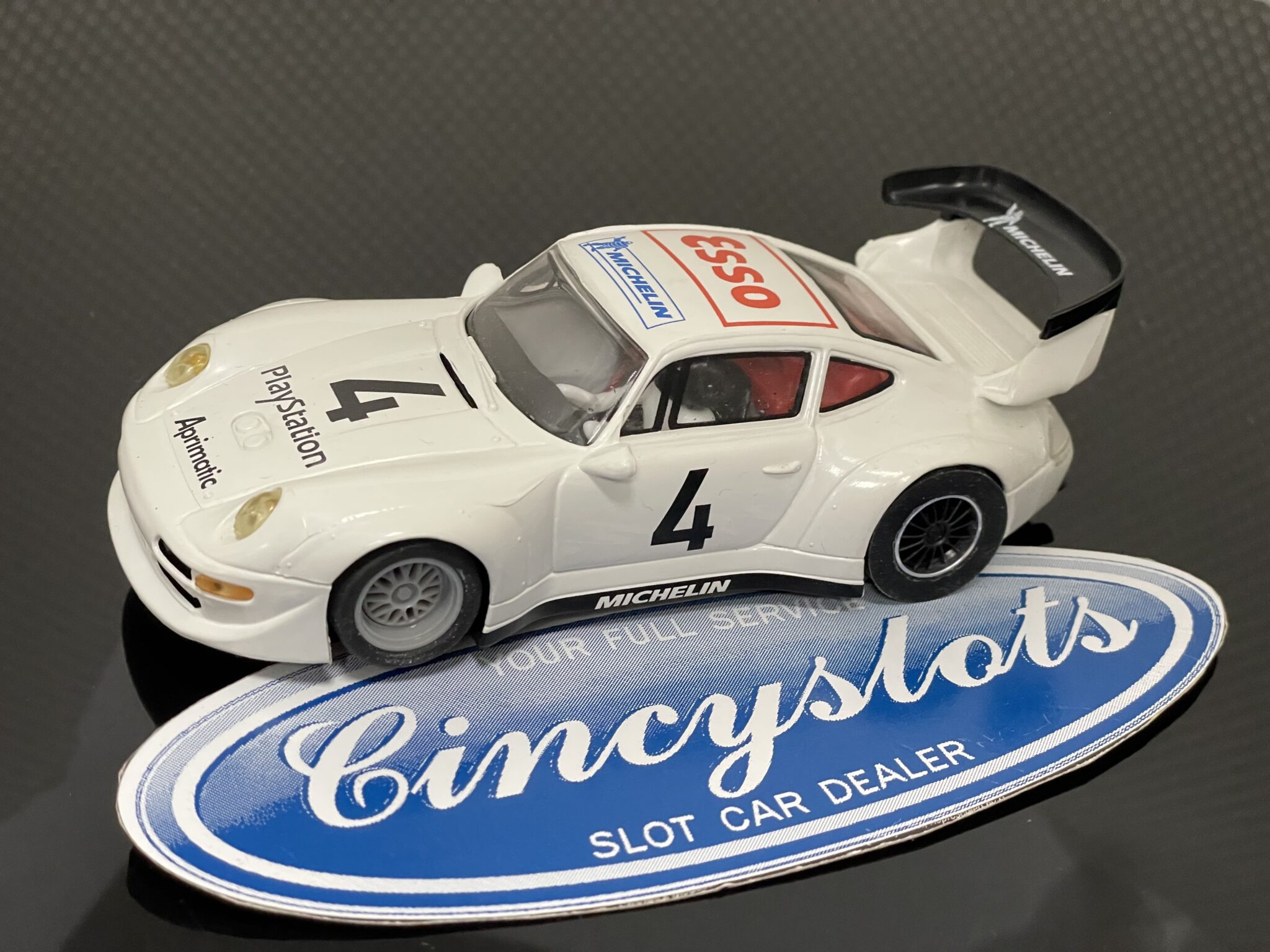ProSlot Porsche 911 GT2 Playstation Used, 1/32 Slot Car.