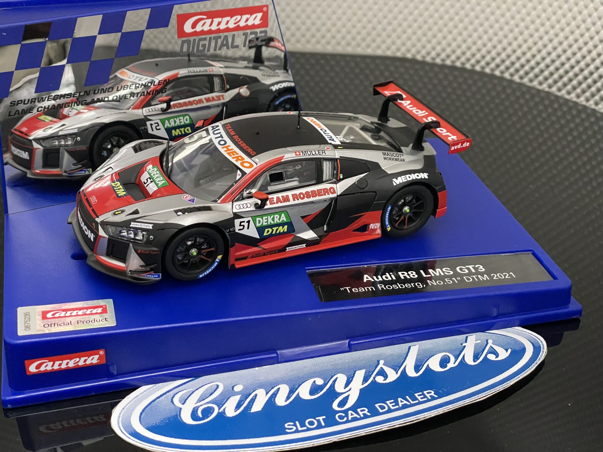 Carrera D132 31029 Audi R8 LMS GT3, 1/32 Slot Car.