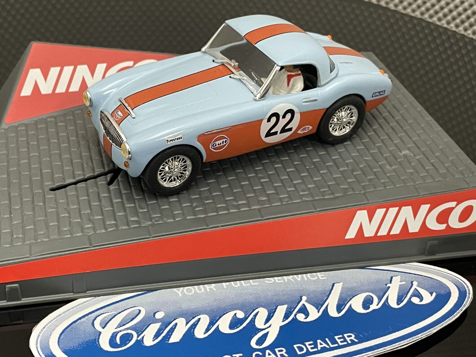 Ninco Austin Healey Custom 1/32 Slot Car, Lightly Used, Looks New.