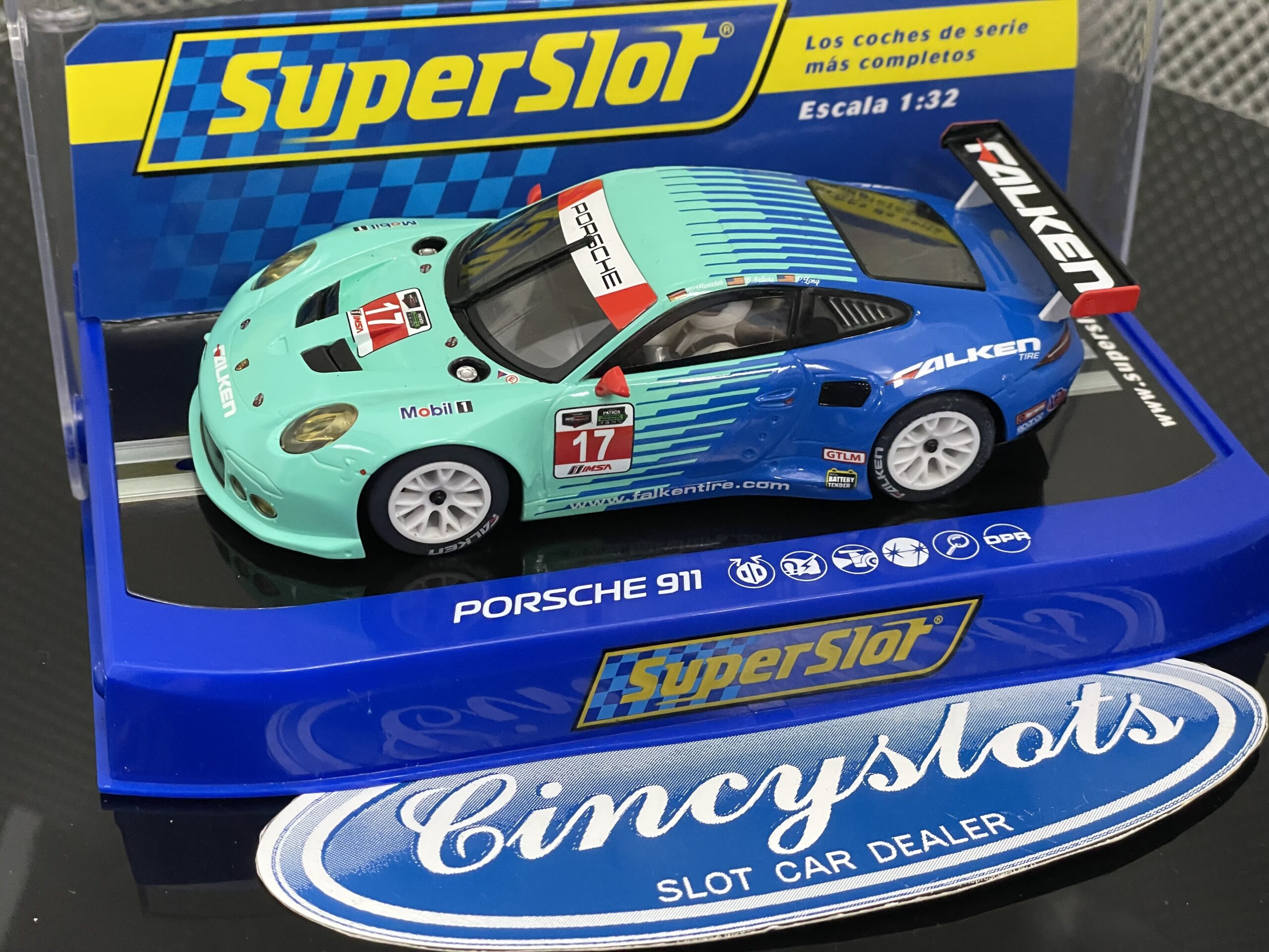 Scalextric H3851 Porsche 911 RSR, 1/32 Slot Car.