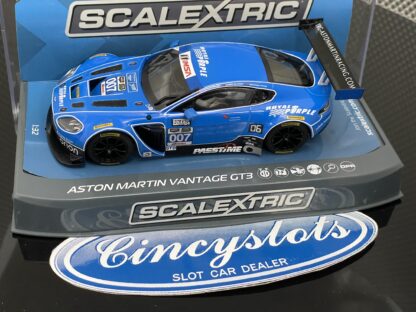 Scalextric C3718 Aston Martin Vantage, 1/32 Slot Car., Lightly Used.