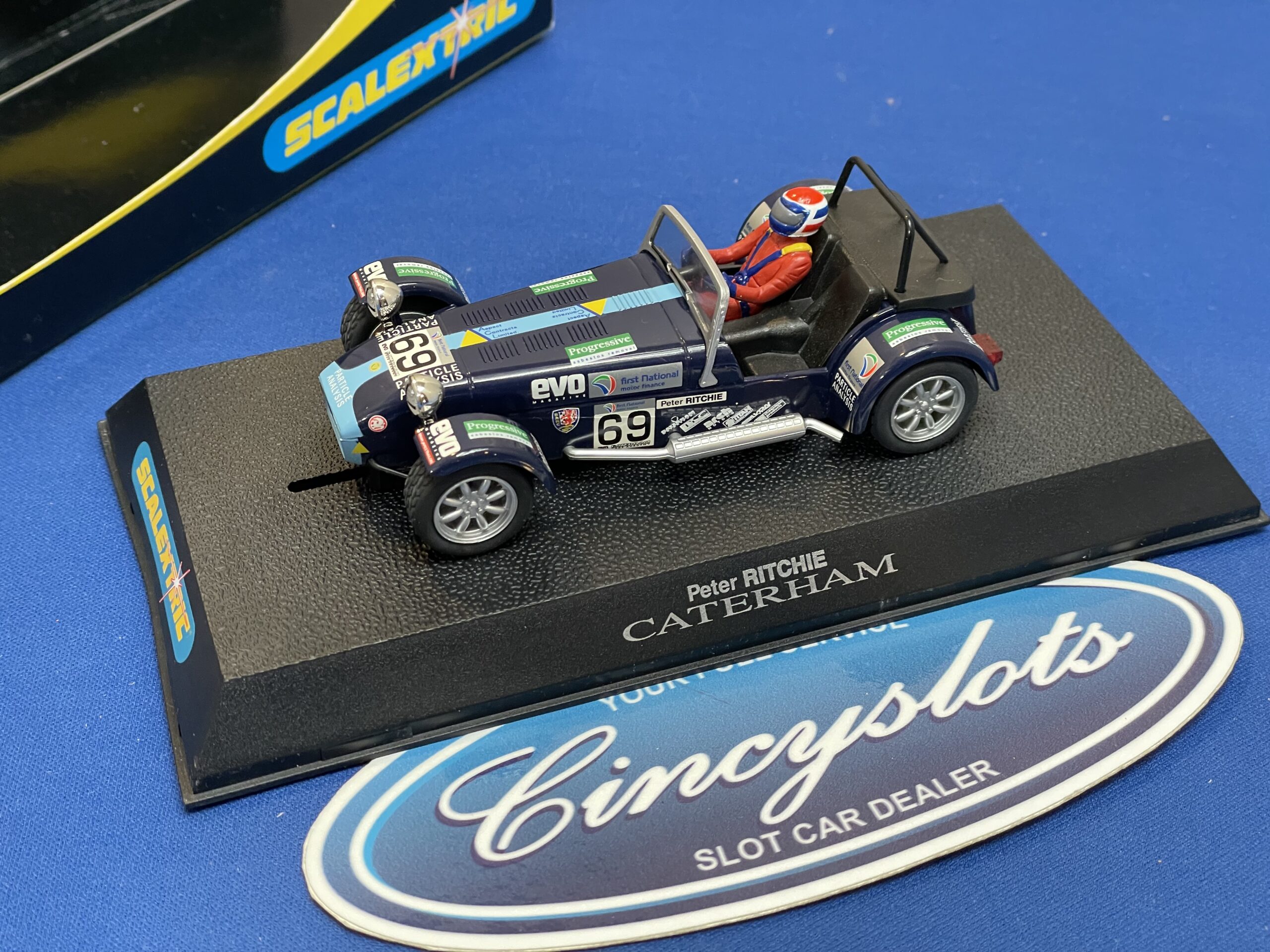 Scalextric C2344 Caterham 1/32 Slot Car. Lightly Used.