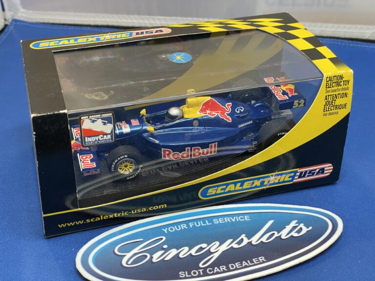 Scalextric C2394 IRL Red Bull Dallara Indy 1/32 Slot Car, Lightly Used.
