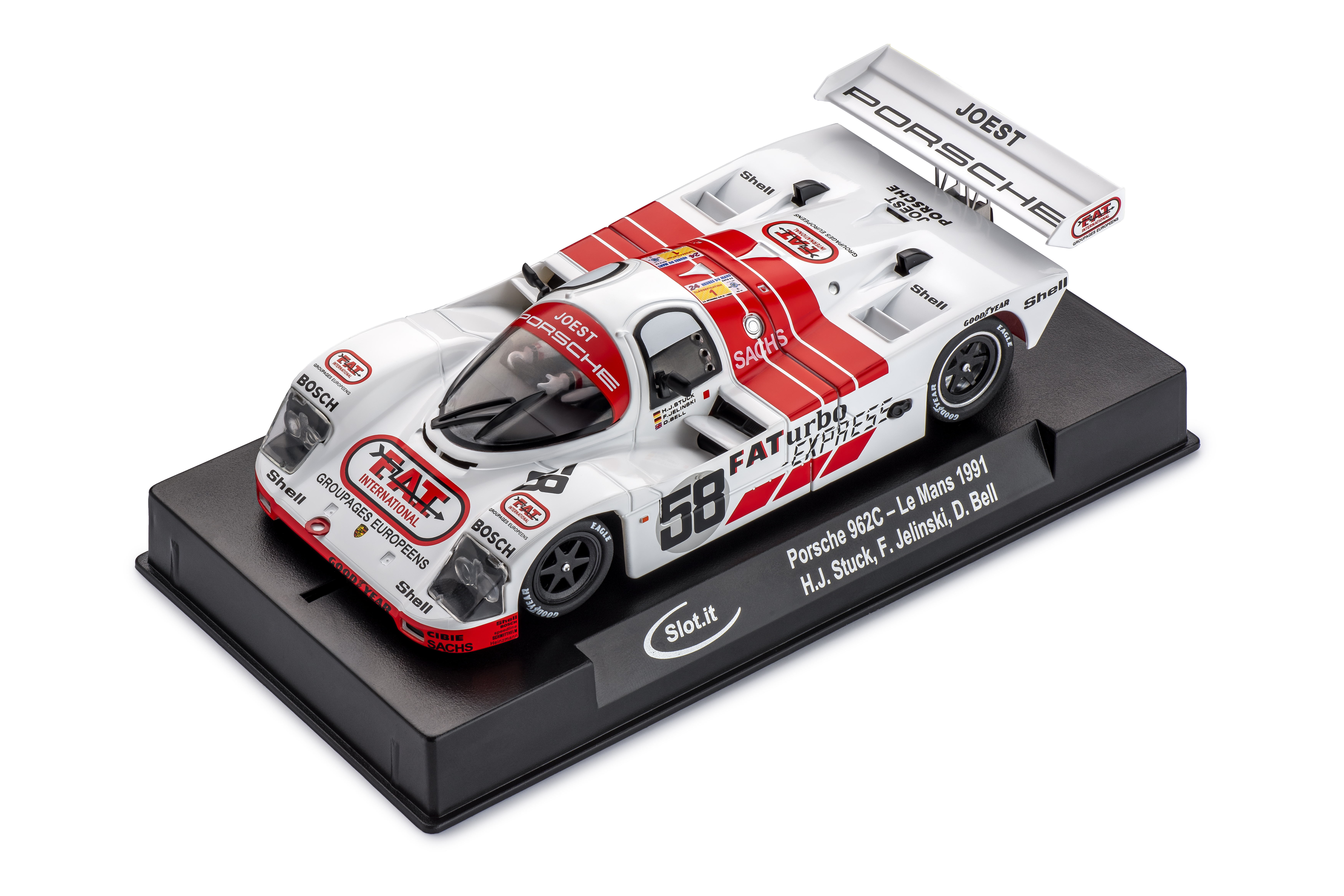 Slot.it CA52a Porsche 962C FAT TURBO 1/32 Slot Car. These are available to ship 5/5/23.