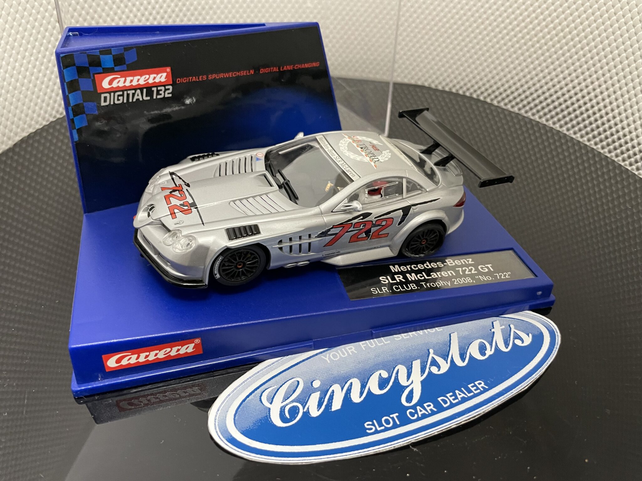 Carrera Digital 30484 Mercedes McLaren SLR USED. Needs Tires.