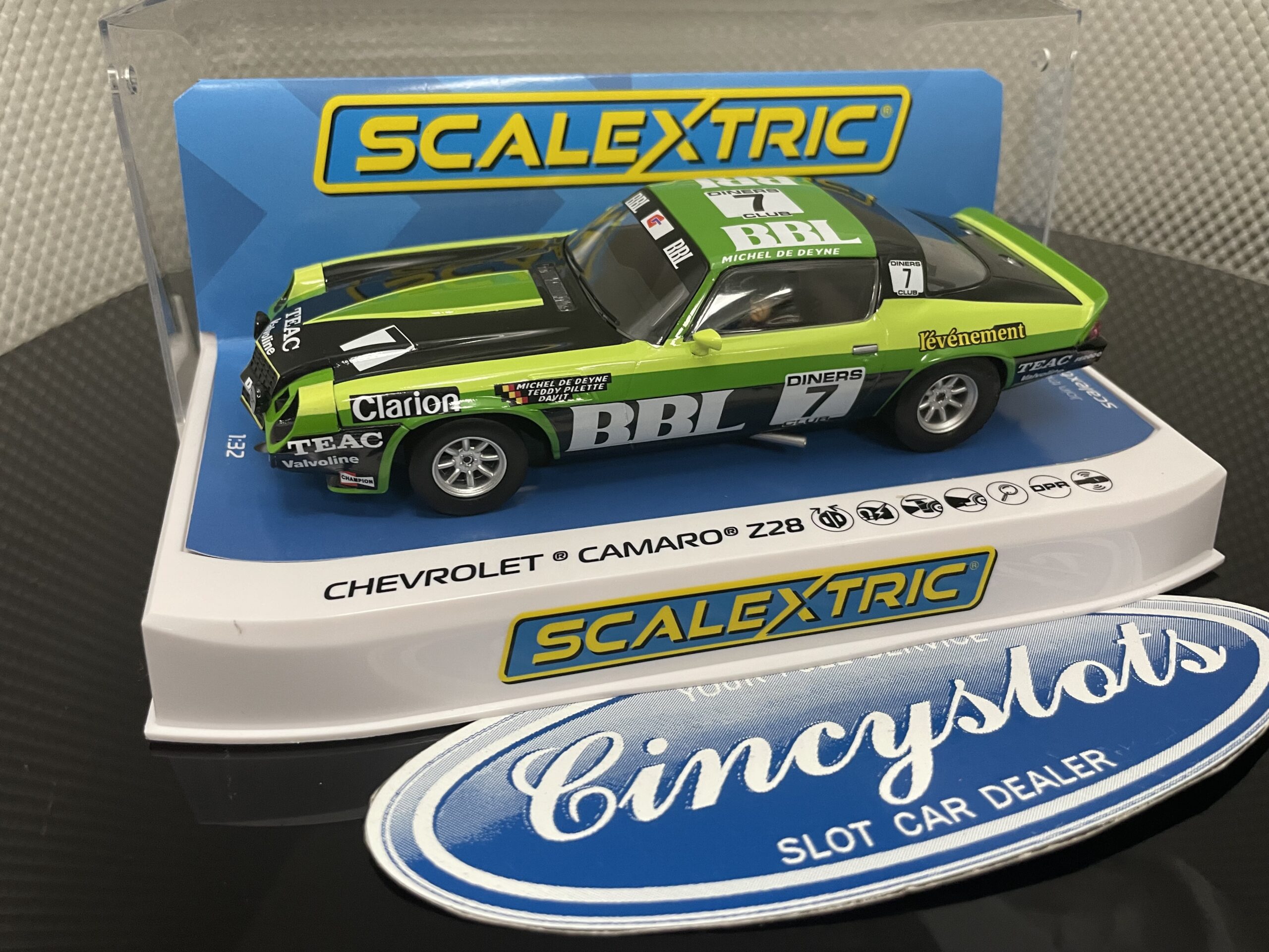 Scalextric C4358 Chevrolet Camaro Z28 1/32 Slot Car.