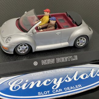 Scalextric VW Beetle Convertible Silver 1/32 Slot Car.