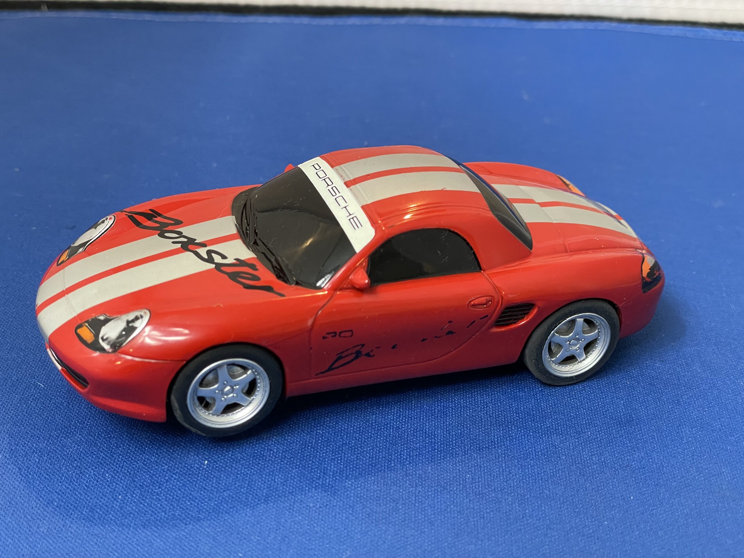 Scalextric Red Porsche Boxster Used.