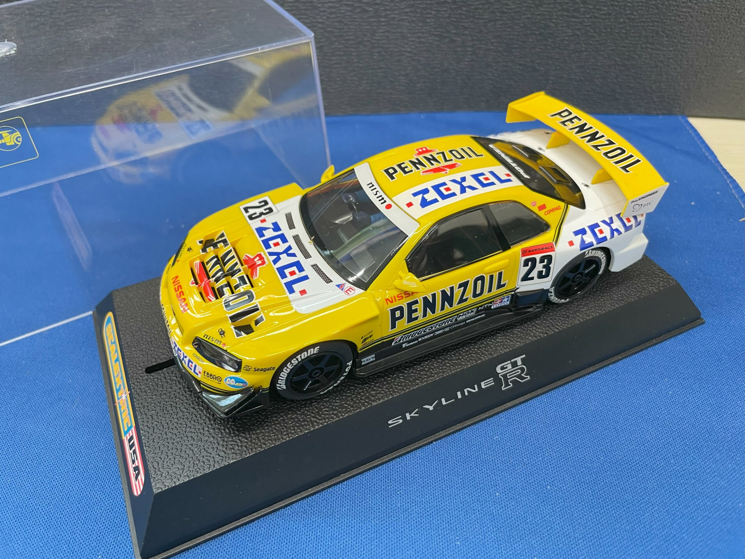 Scalextric Pennzoil Nissan Skyline GTR 1/32 Slot Car. Lightly Used