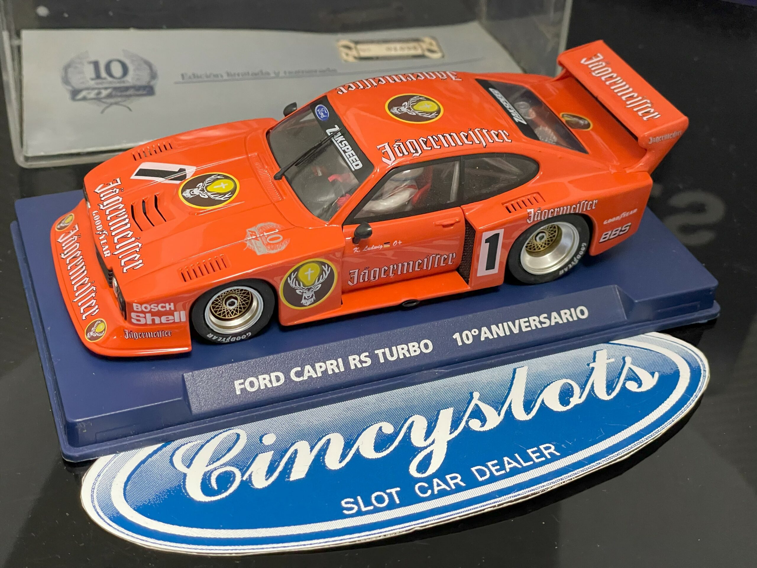 FLY Jägermeister Ford Capri 96085 A2004, Lightly Used FLY 1/32 