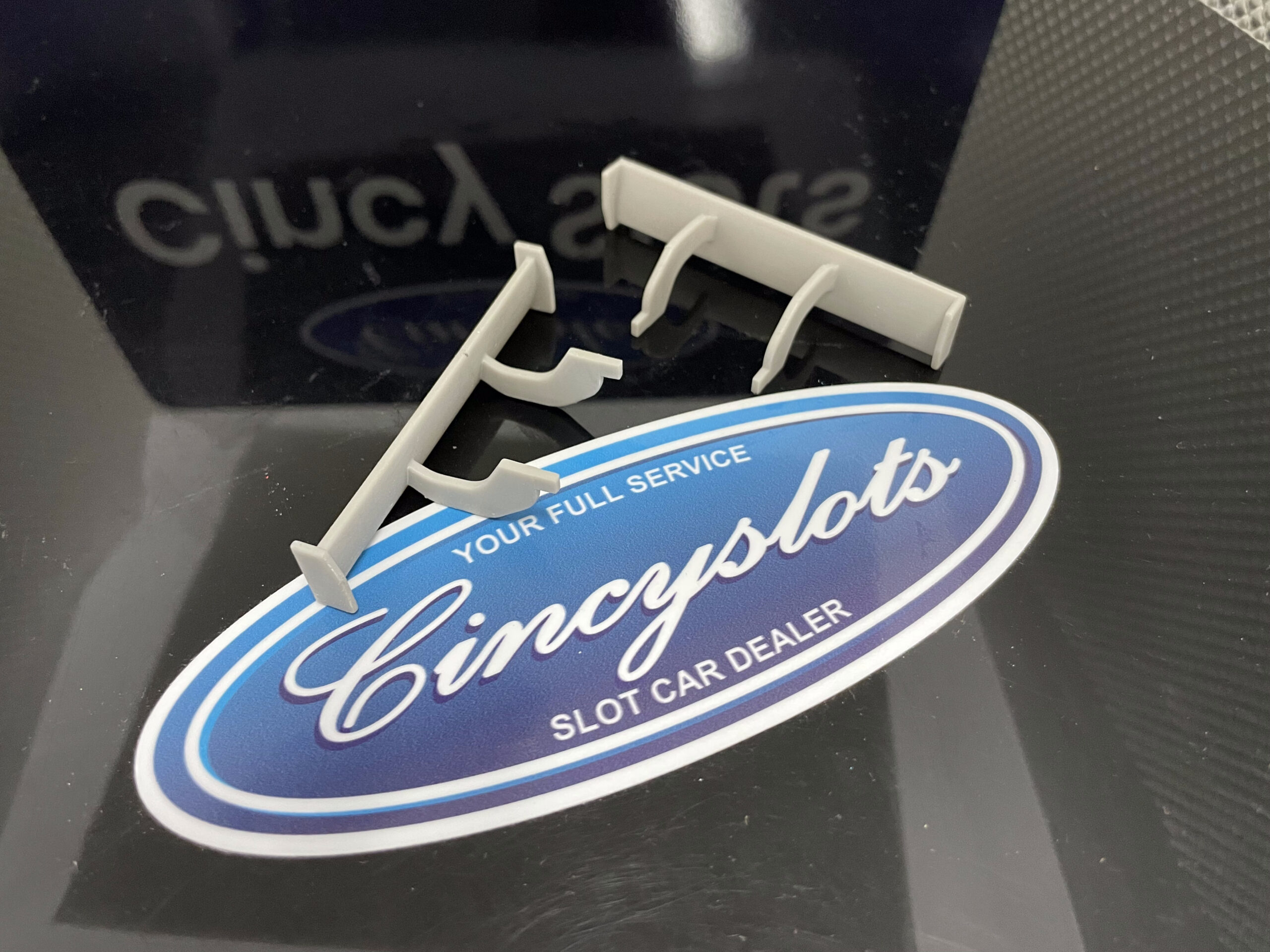 Carrera D124 Ford GT Rear Wing Resin Printed. 2pcs.