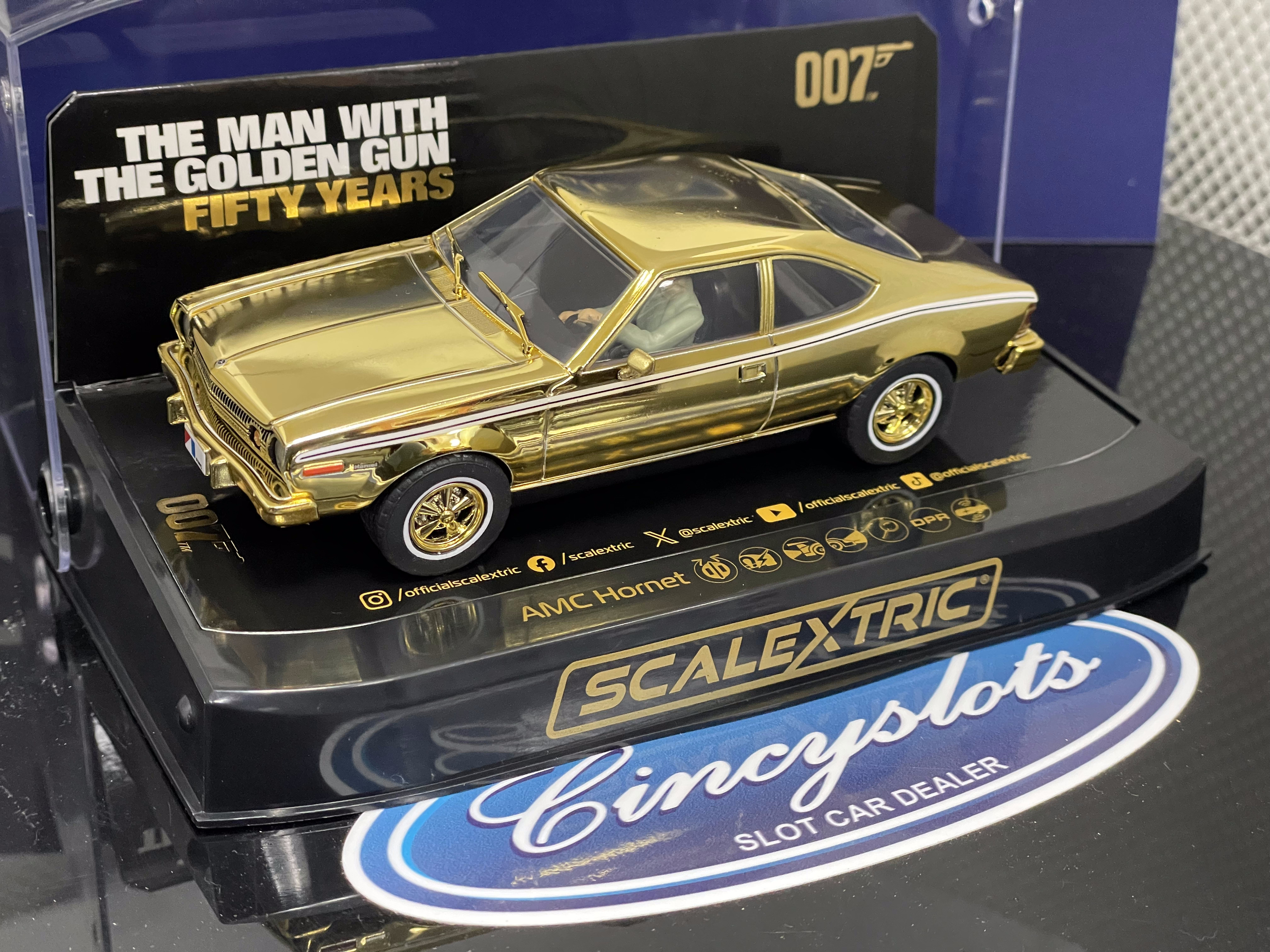 Scalextric C4551A James Bond AMC Hornet Gold 1/32 Slot Car.