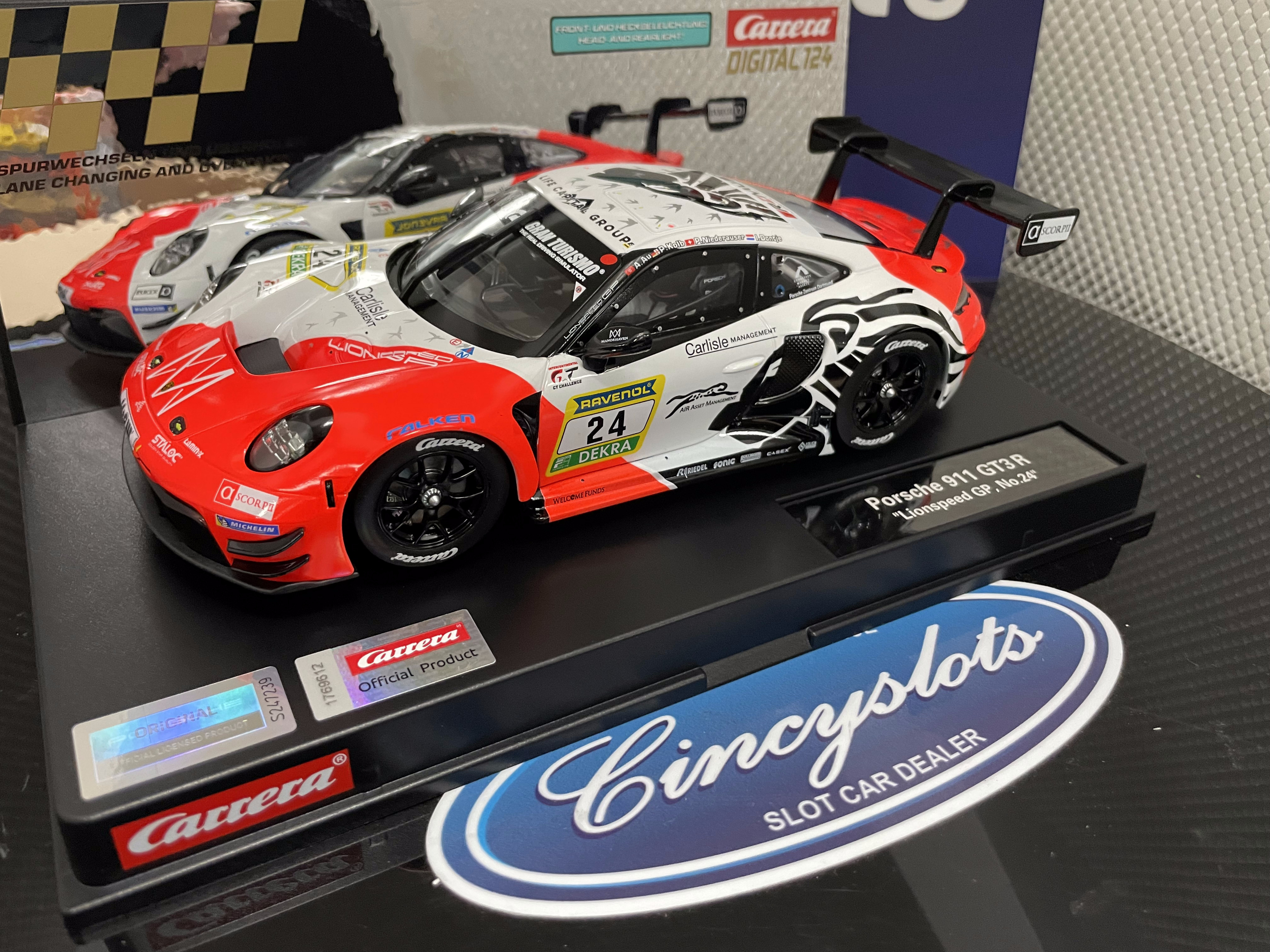 Carrera D124 23984 Porsche 911 GT3 R 1/24 Slot Car.