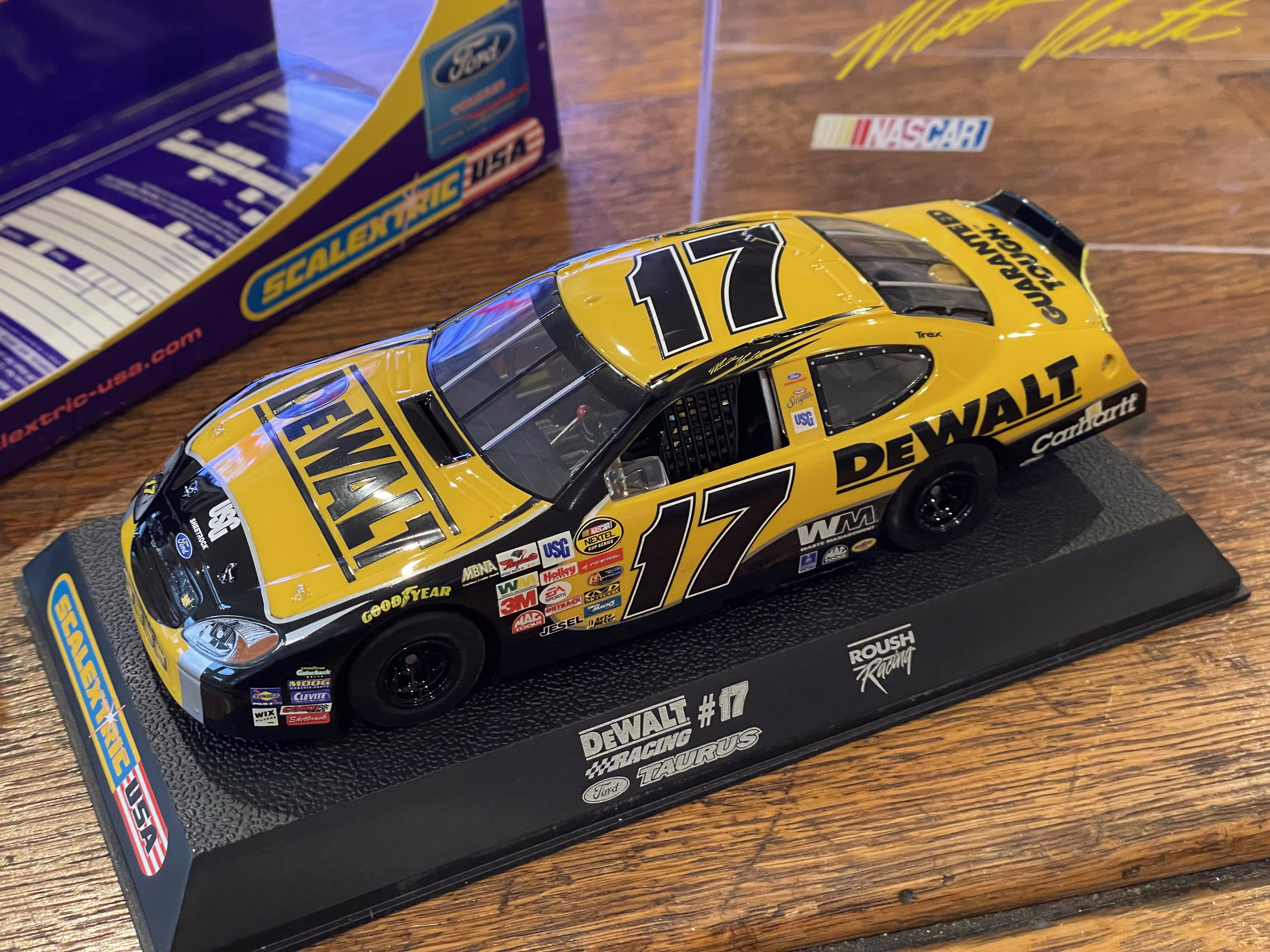 Scalextric C2594 Ford Taurus DeWalt #17 1/32 Slot Car. Used.